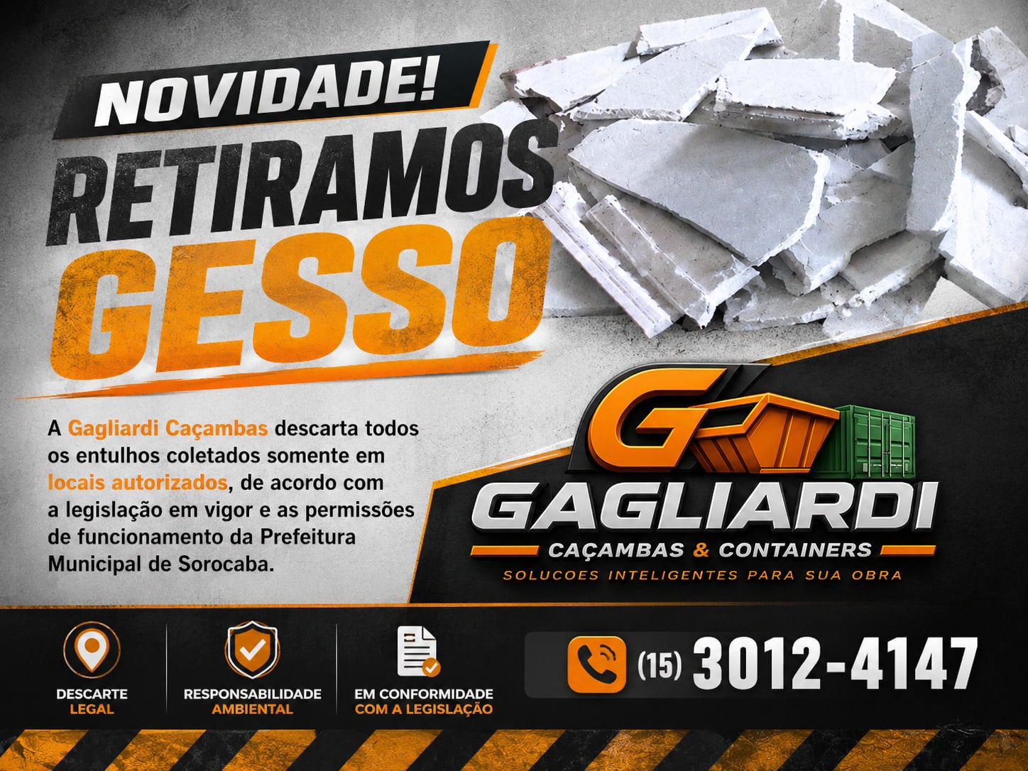 aluguel de cacamba, remocao de residuos e aluguel de container