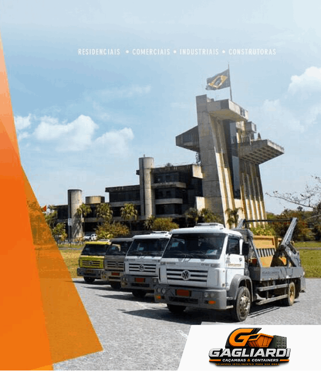 Caçamba estacionária para descarte de resíduos da construção civil em Sorocaba